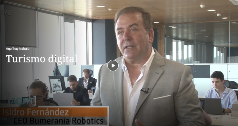 Bumerania appears in the programme ‘Aquí hay trabajo’ of La 2 of RTVE (Spanish TV channel)