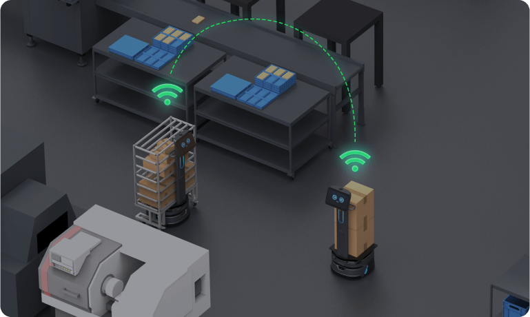 Cooperación entre Varios Robots